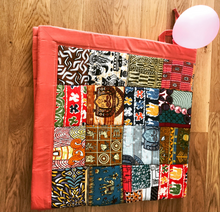 Load image into Gallery viewer, Loujoliwax™ Patchwork rug in wax fabrics