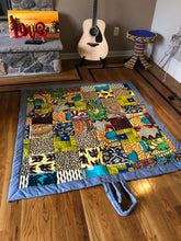 Load image into Gallery viewer, Loujoliwax™ Patchwork rug in wax fabrics