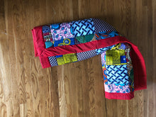 Load image into Gallery viewer, Loujoliwax™ Patchwork rug in wax fabrics