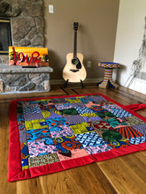 Load image into Gallery viewer, Loujoliwax™ Patchwork rug in wax fabrics